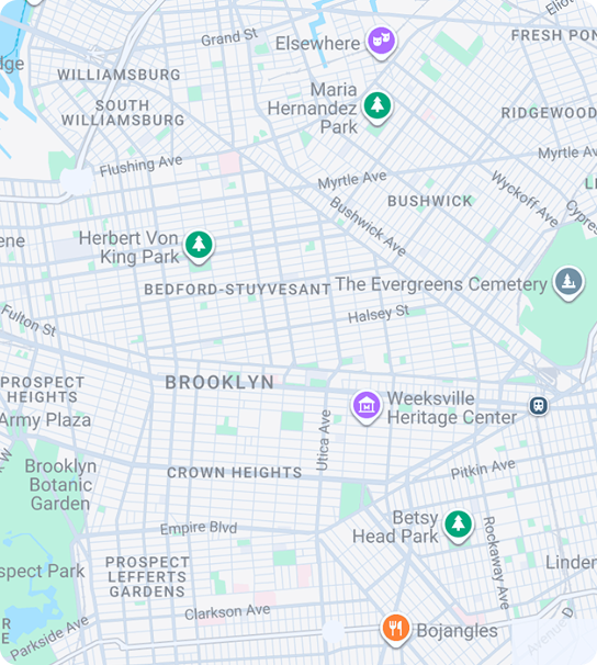 Map showing the We Buy Macs office location